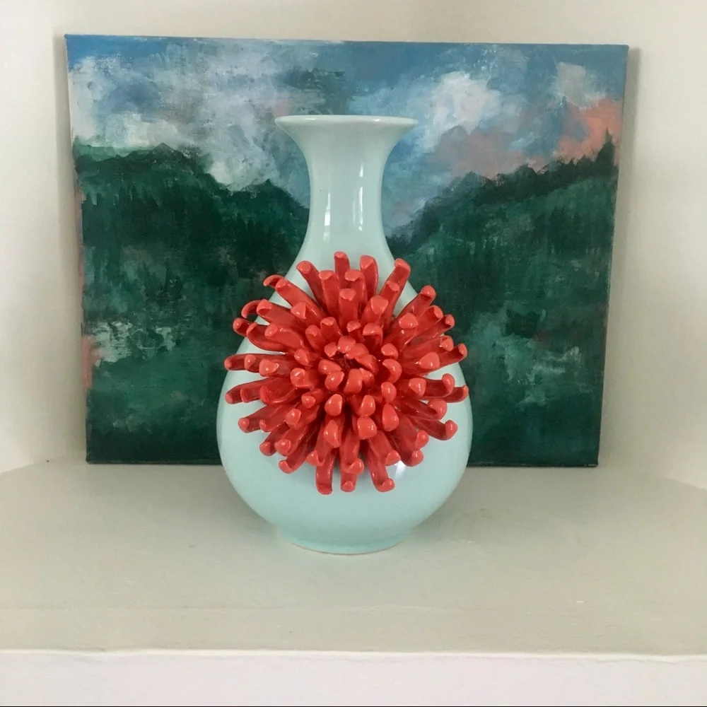 Anthropologie Chrysanthemum Vase